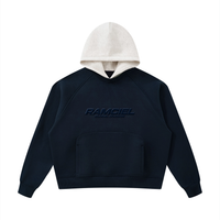 Unisex Fleece Raglan Color Block Hoodie