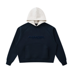 Unisex Fleece Raglan Color Block Hoodie