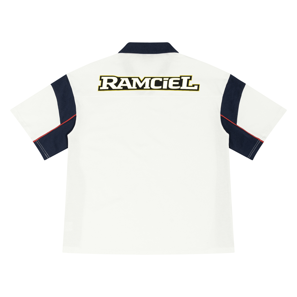 Unisex Boxy Color Block Polo Shirt