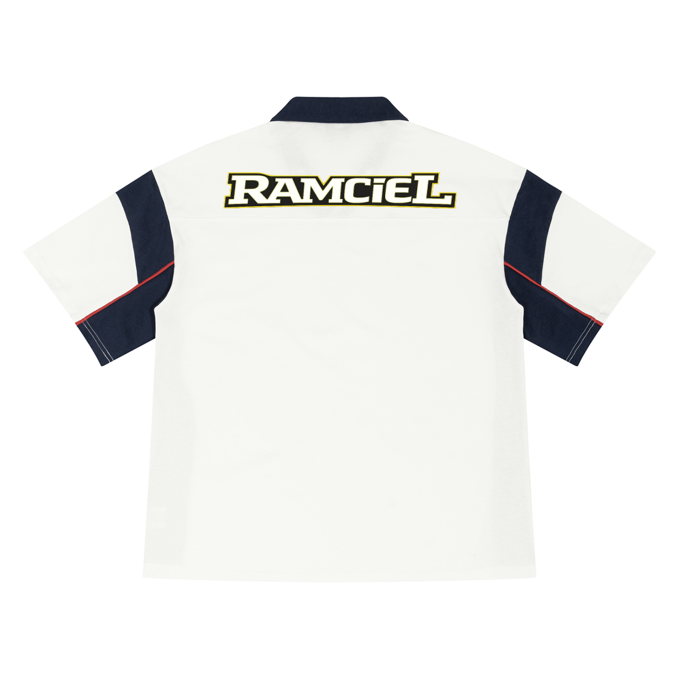Unisex Boxy Color Block Polo Shirt