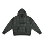 Unisex Plaid Color Block Hoodie