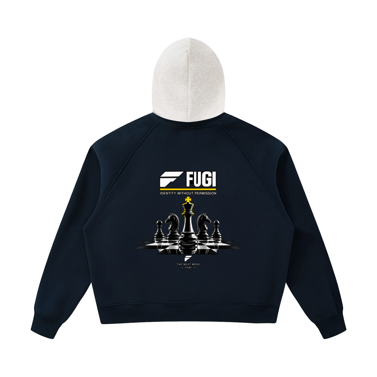FUGI Raglan Colour Block Hoodie, product image 4
