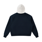 Unisex Fleece Raglan Color Block Hoodie