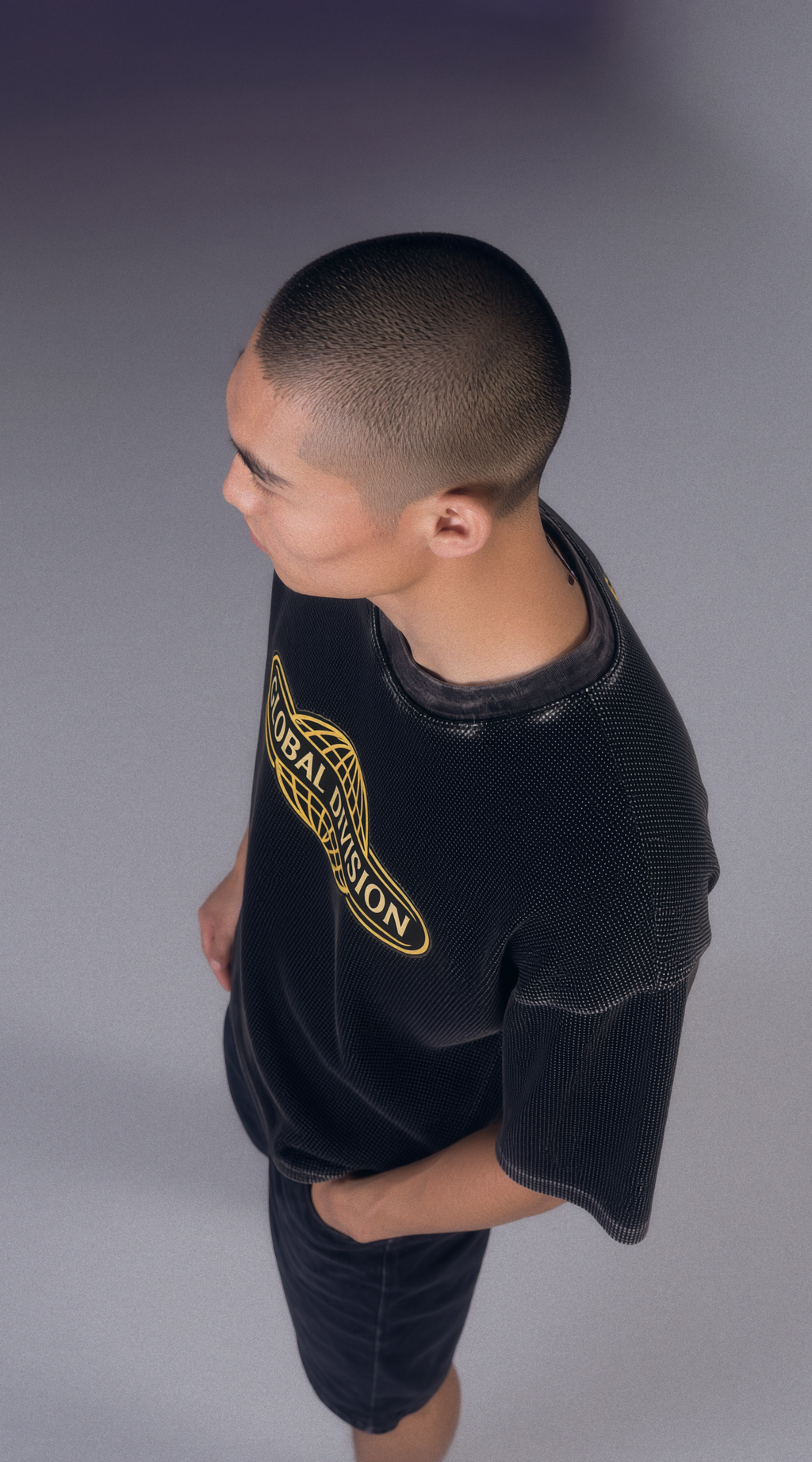 Textured Waffle Washed Boxy T-Shirt