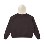 Unisex Fleece Raglan Color Block Hoodie