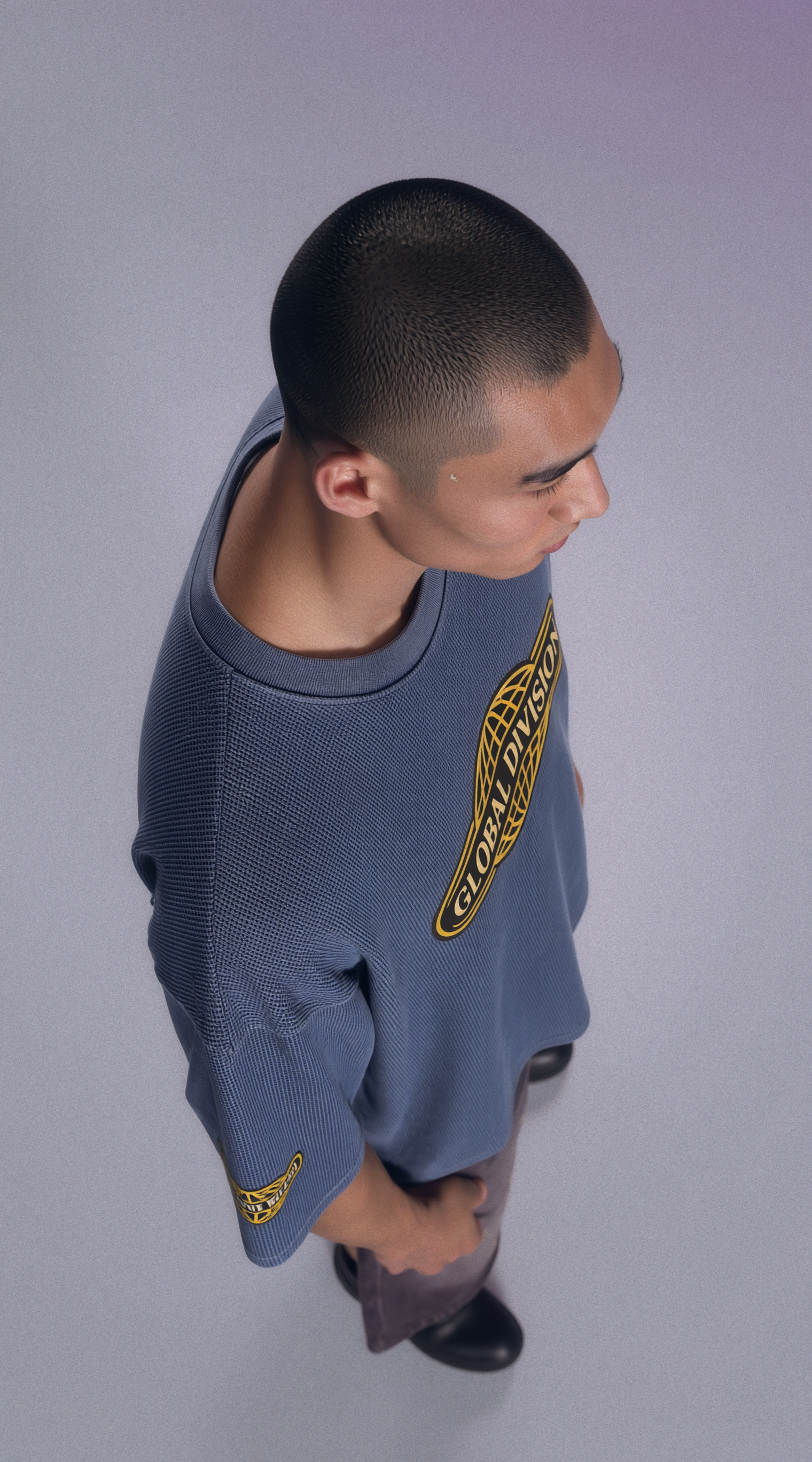 Textured Waffle Washed Boxy T-Shirt
