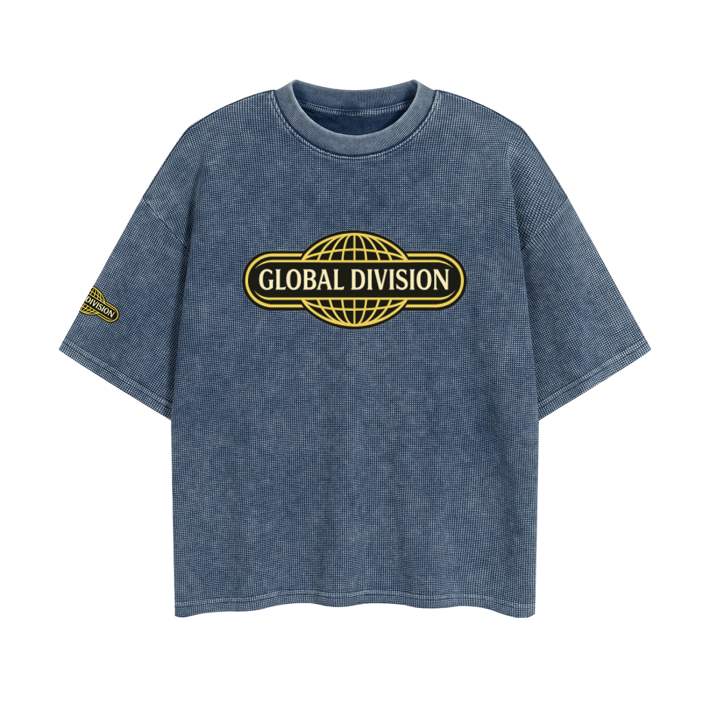Textured Waffle Washed Boxy T-Shirt