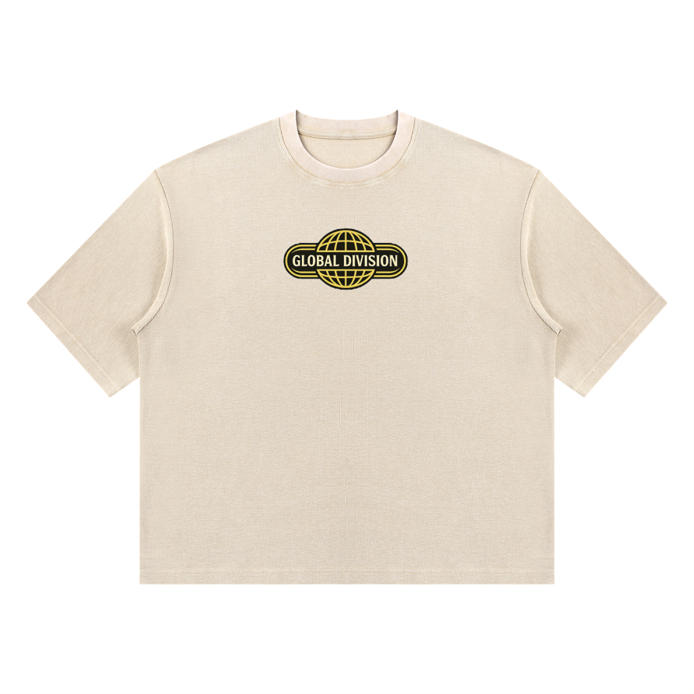 Unisex Mineral Wash Waffle Boxy T-Shirt