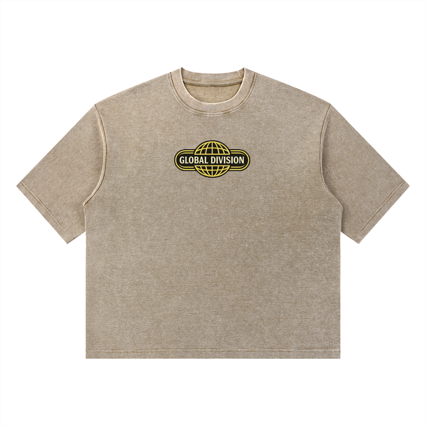 Unisex Mineral Wash Waffle Boxy T-Shirt