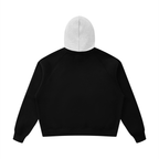 Unisex Fleece Raglan Color Block Hoodie