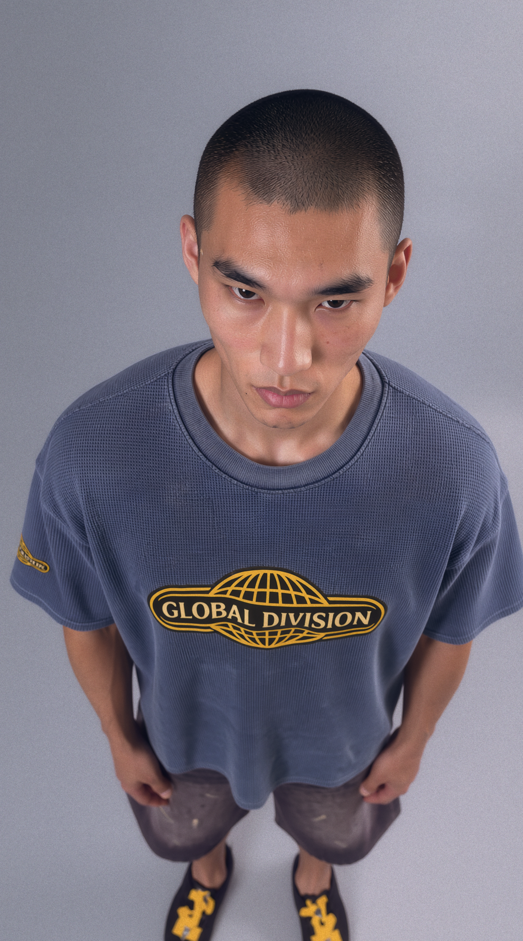 Textured Waffle Washed Boxy T-Shirt