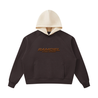 Unisex Fleece Raglan Color Block Hoodie