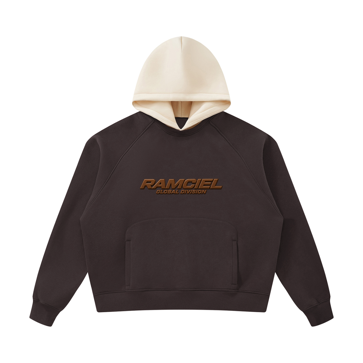 Unisex Fleece Raglan Color Block Hoodie
