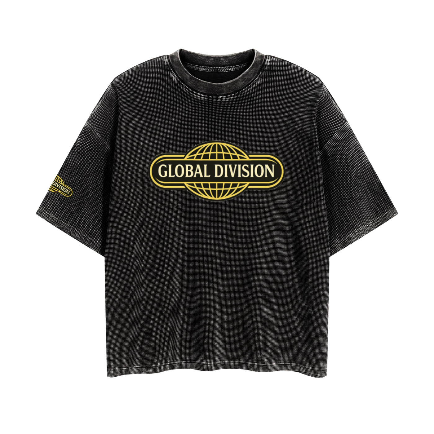 Textured Waffle Washed Boxy T-Shirt