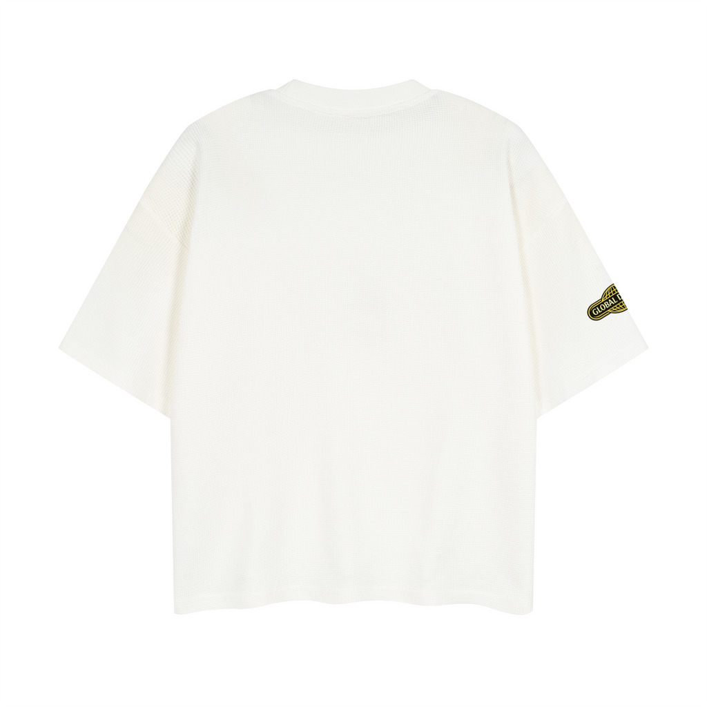 Textured Waffle Washed Boxy T-Shirt