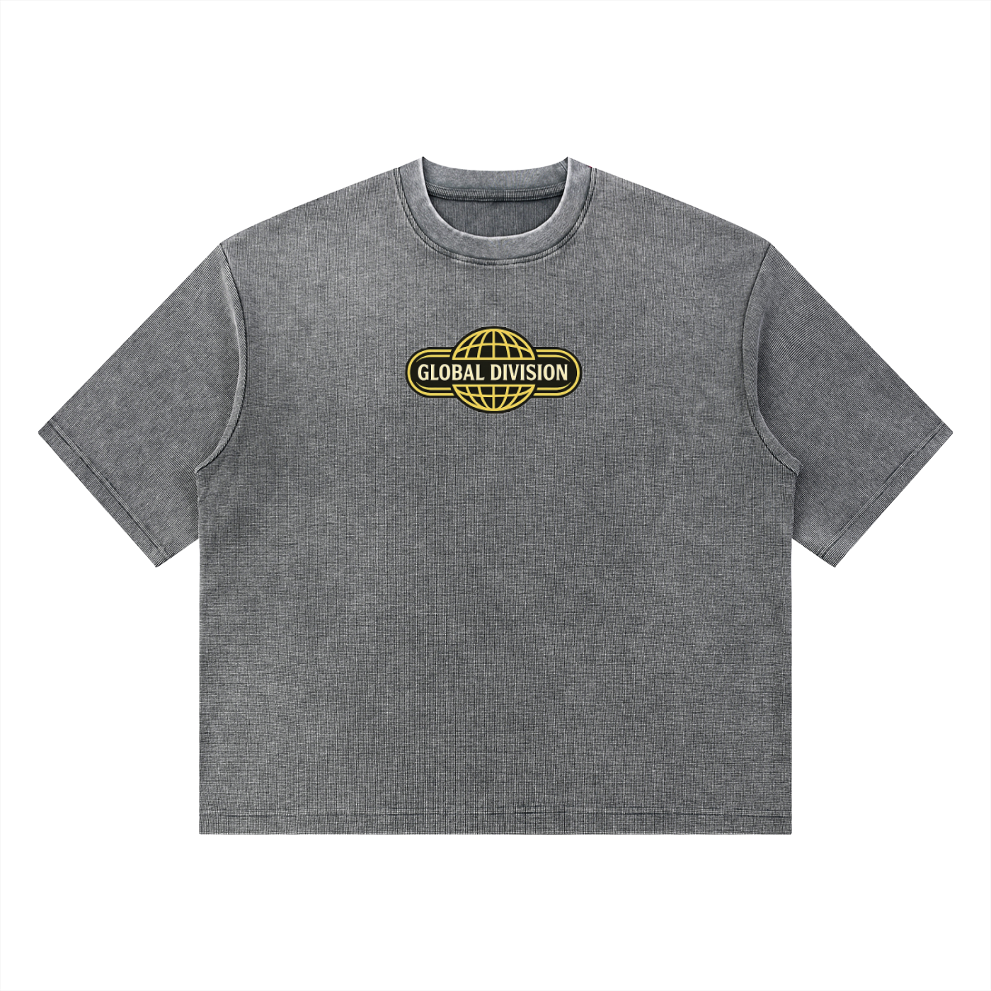 Unisex Mineral Wash Waffle Boxy T-Shirt