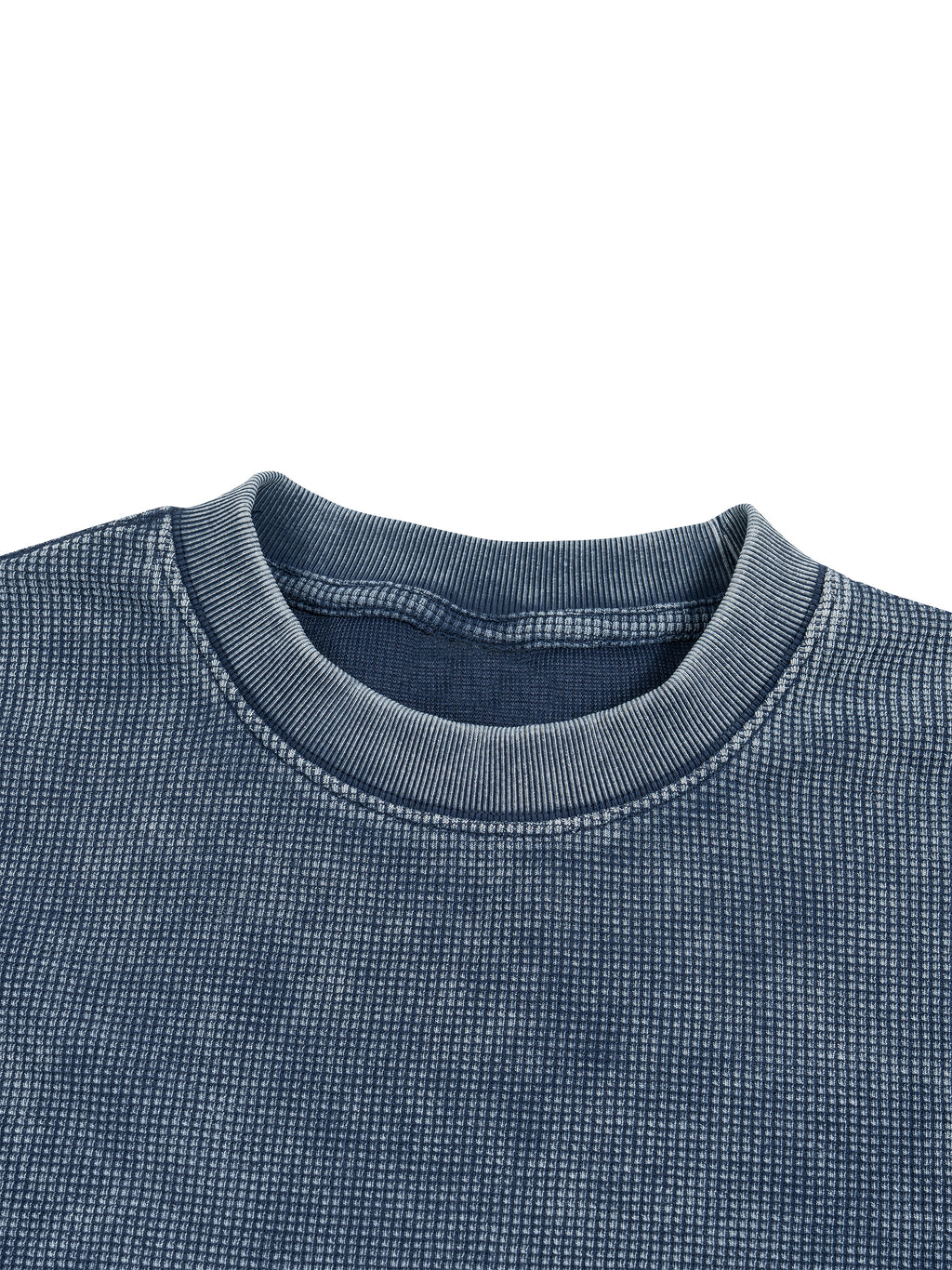 Textured Waffle Washed Boxy T-Shirt
