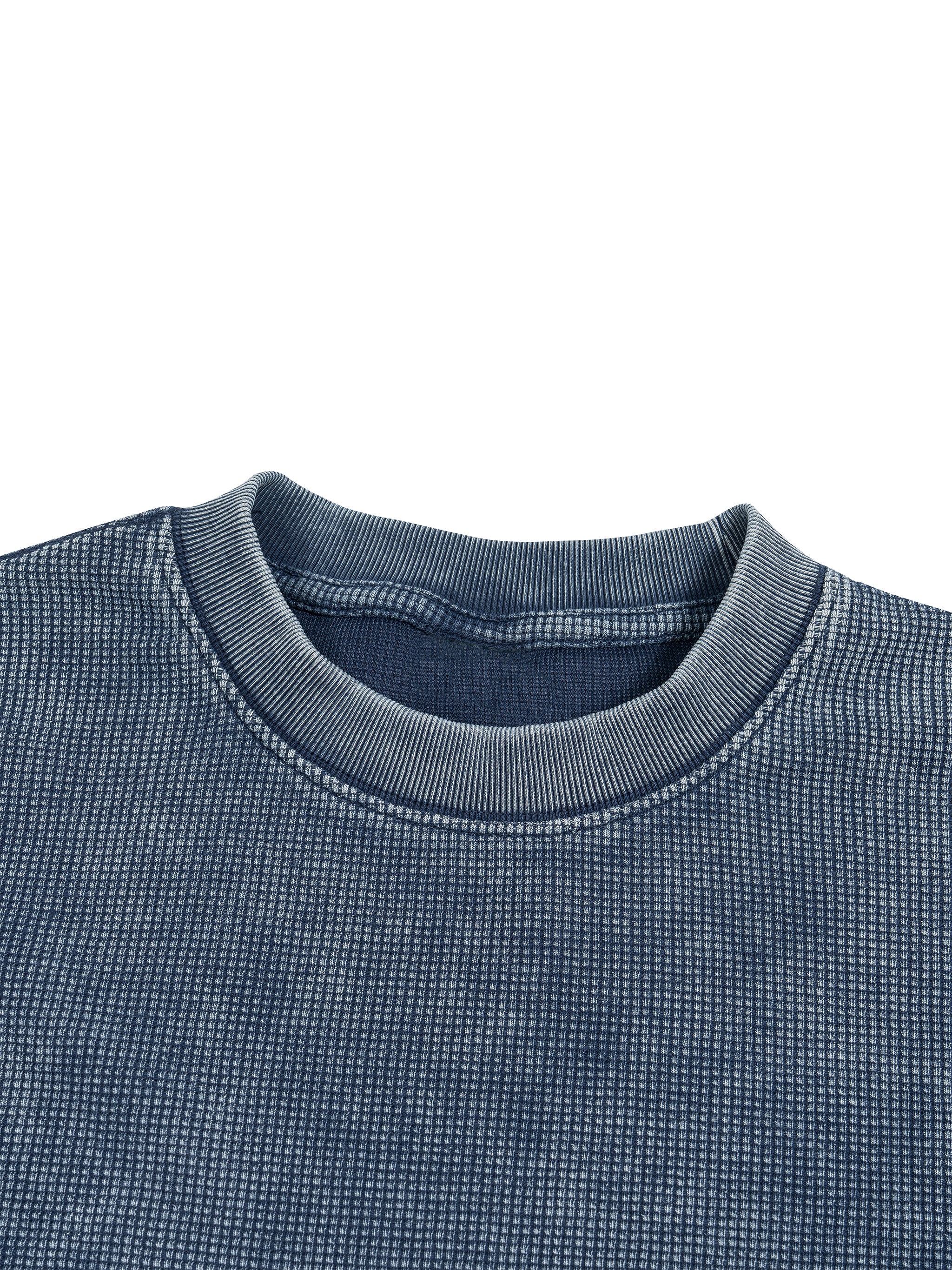 Textured Waffle Washed Boxy T-Shirt