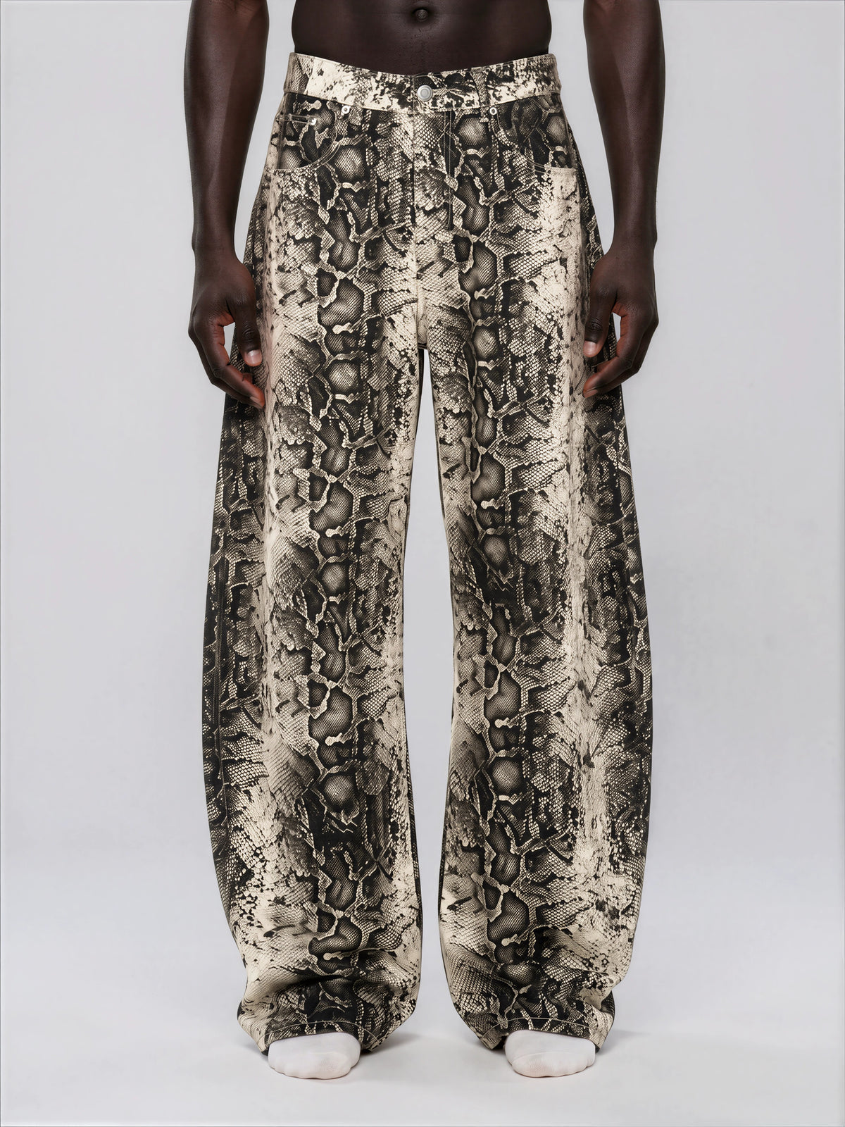 Model in the Viper Barrel Pants